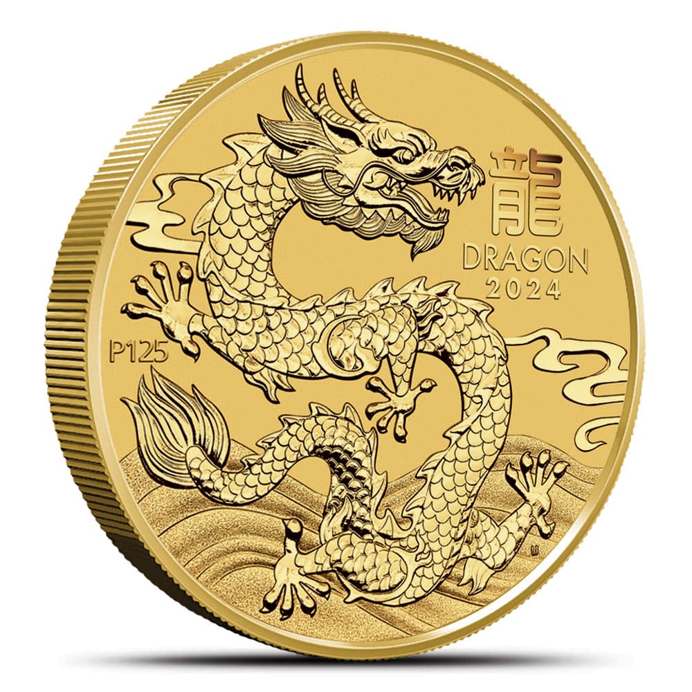 2024 10 oz Australian Gold Lunar Dragon Coin (BU) - Jun 13, 2024