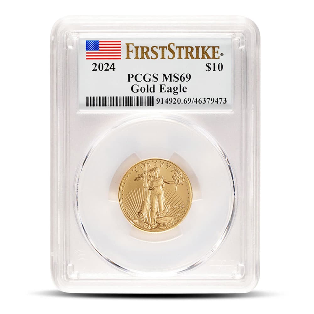 2024 1/4 oz American Gold Eagle Coin PCGS MS69 FS