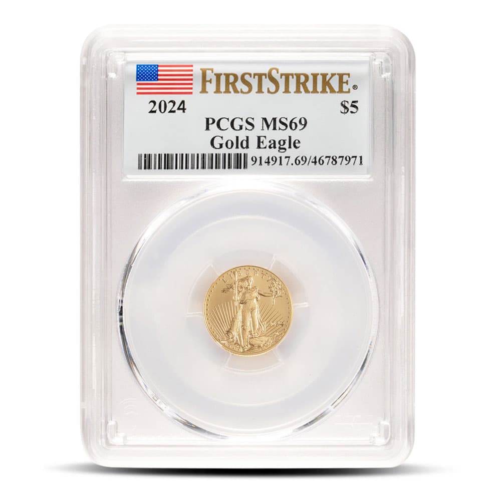 2024 1/10 oz American Gold Eagle Coin PCGS MS69 FS