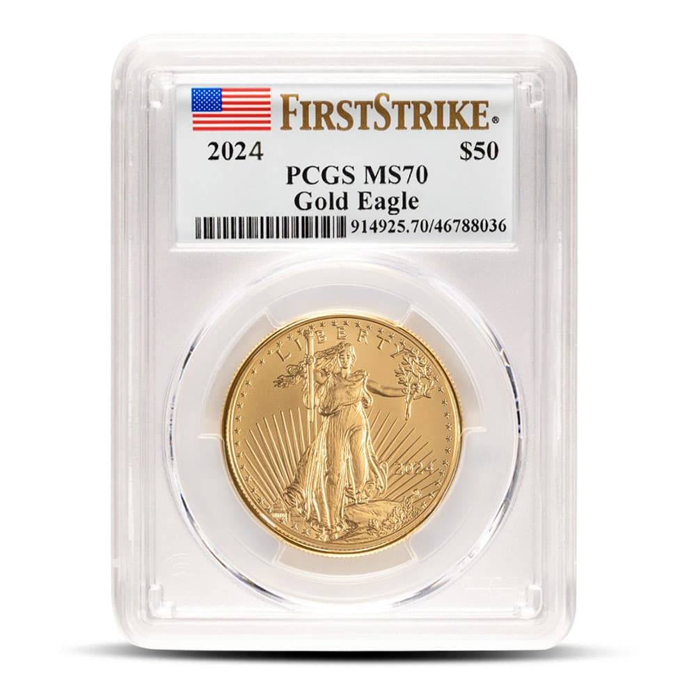 2024 1 oz American Gold Eagle Coin PCGS MS70 FS