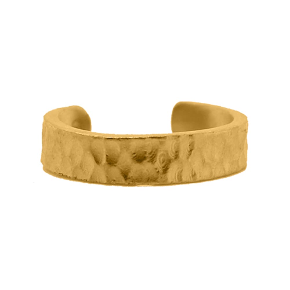 Nebü 6.2g 24K Hammered Cuff Ring