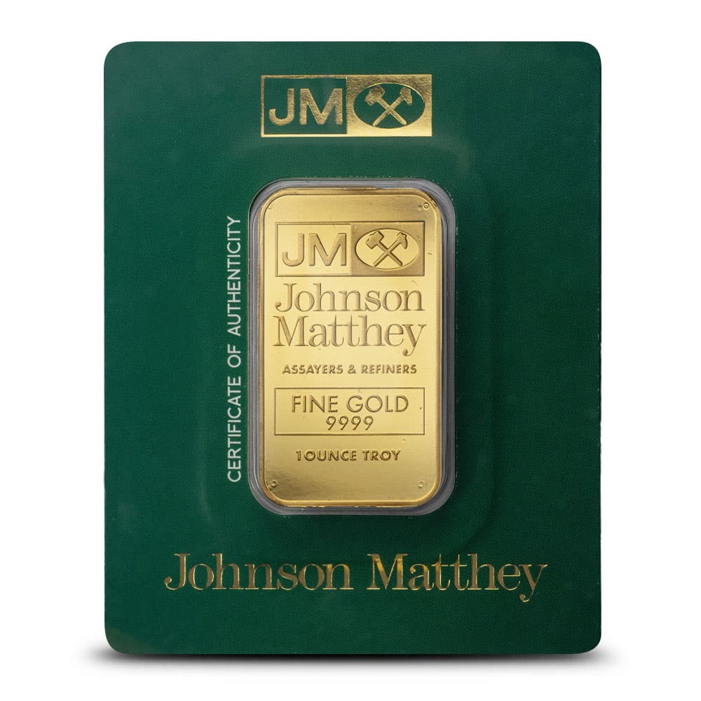 1 oz Johnson Matthey Gold Bar (New)