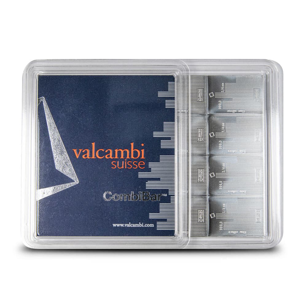 4 oz Valcambi Skyline Silver CombiBar (16×1/4 oz w/ Assay)