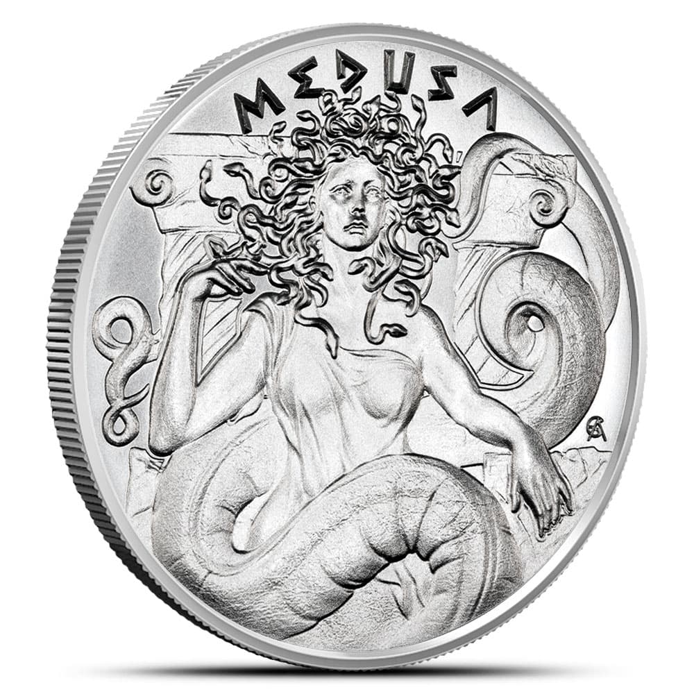 1 oz Greek Mythology Medusa Silver Round (New)