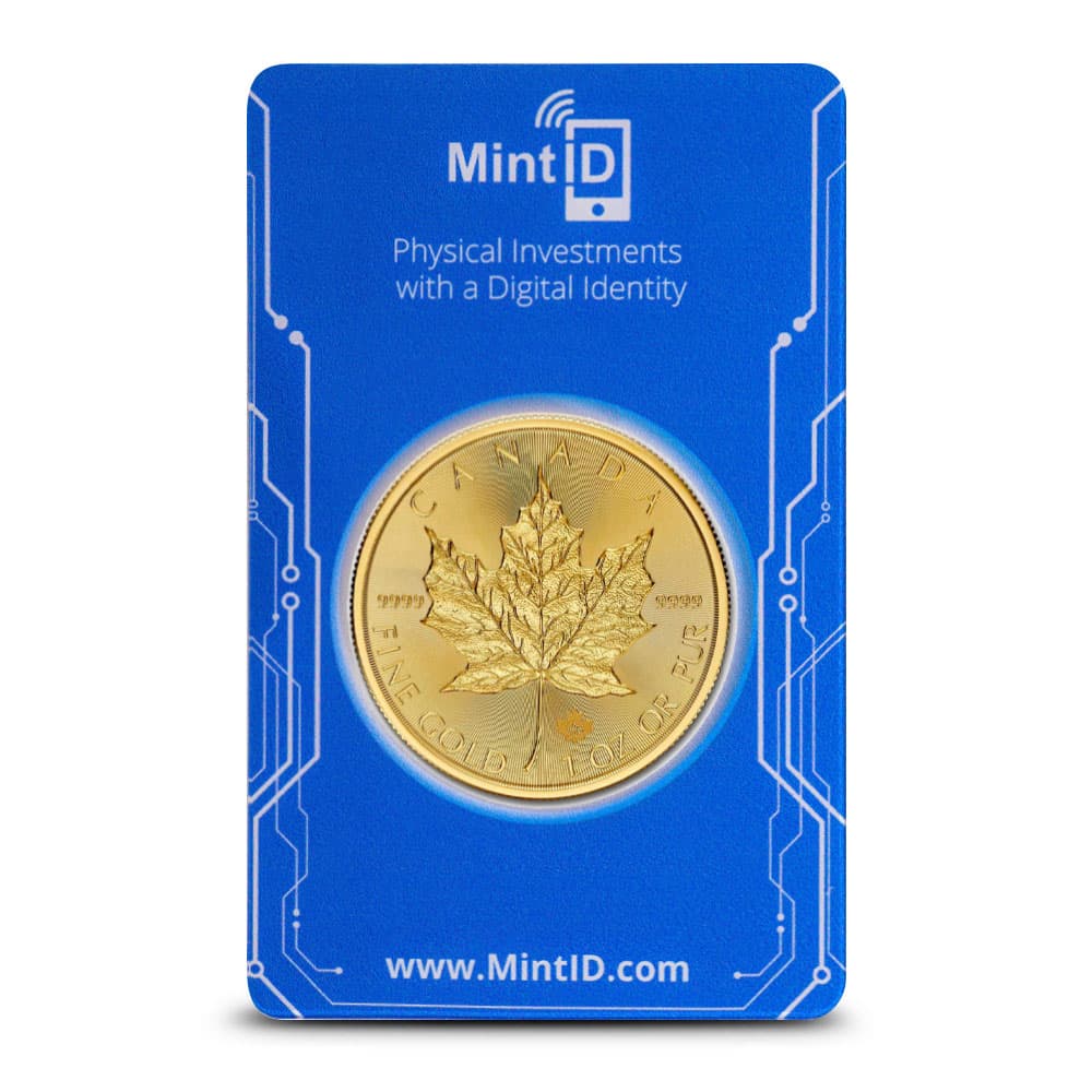 2024 1 oz Canadian Gold Maple Leaf Coin (MintID, AES-128 Encrypted)