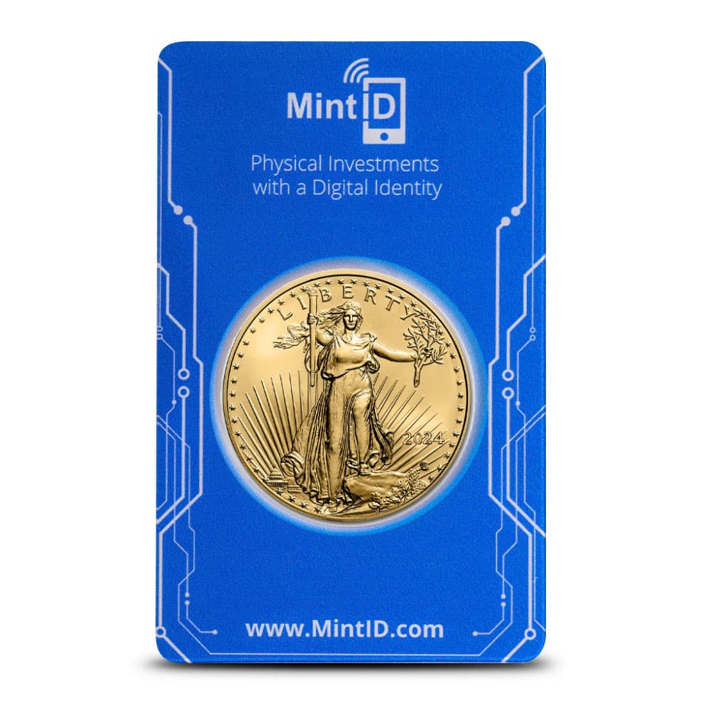 2024 1 oz American Gold Eagle Coin (MintID, AES-128 Encrypted)