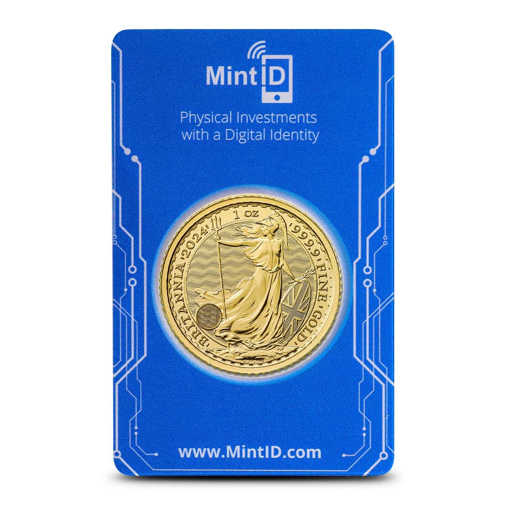 2024 1 oz British Gold Britannia Coin (MintID, AES-128 Encrypted)