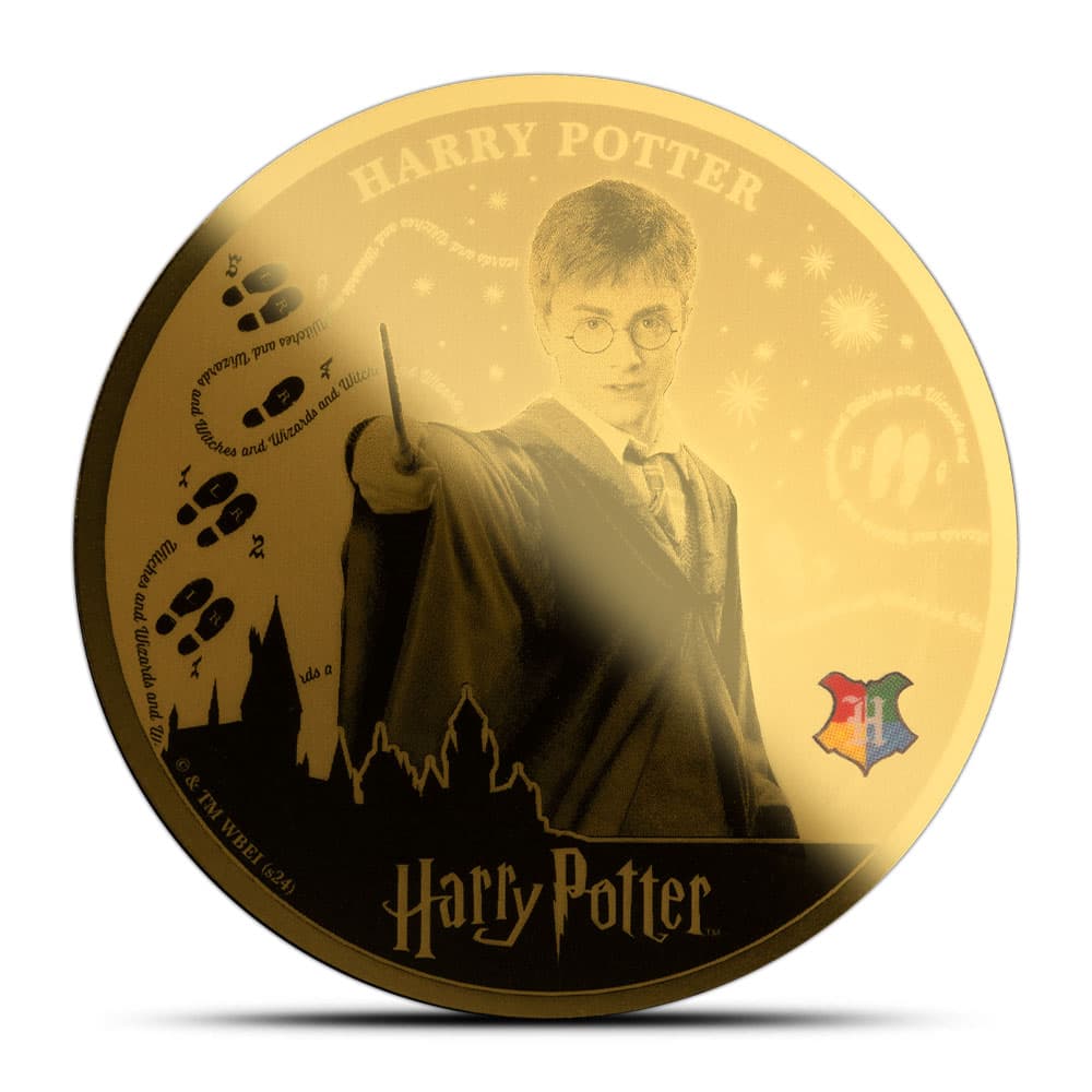 2024 1/200 oz Samoa Gold Harry Potter Coin (Proof-Like)