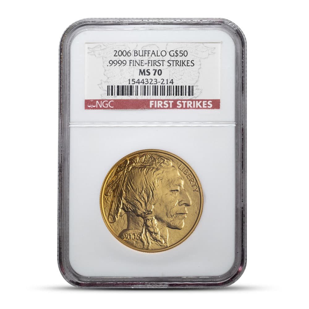 2006 1 oz American Gold Buffalo Coin NGC MS70 FS