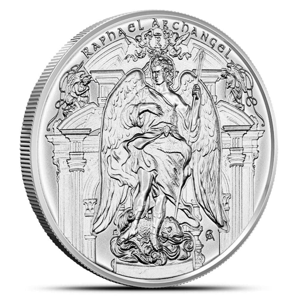 1 oz Raphael Archangel Silver Round (New)