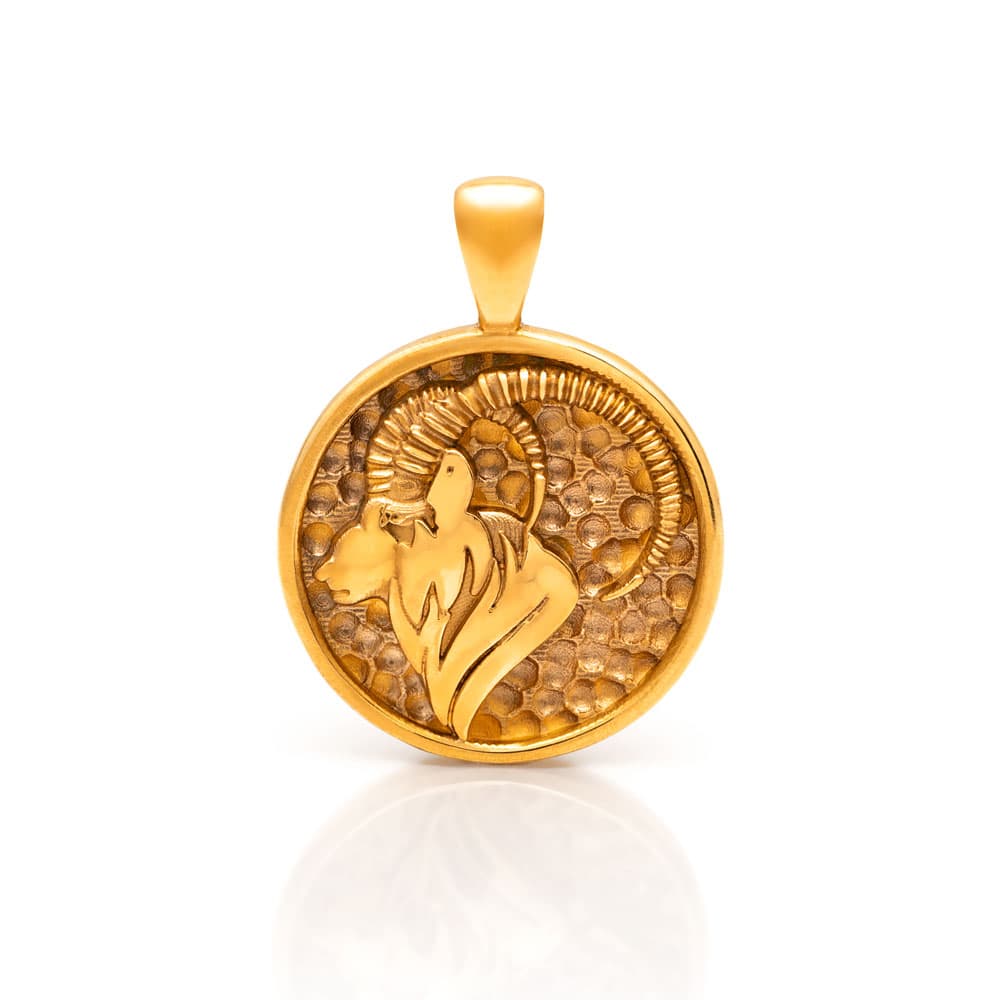 Nebü 16.4g 24Kt Gold Zodiac Capricorn Pendant