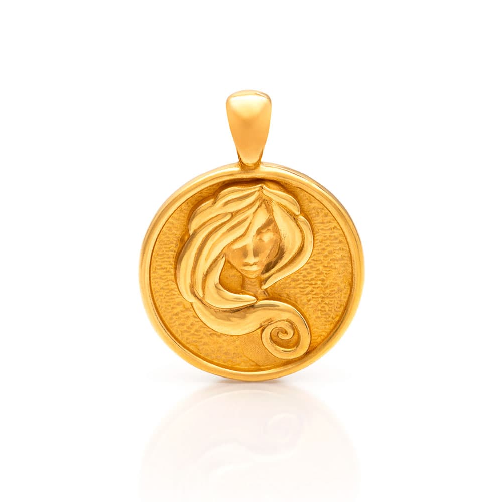 Nebü 17.5g 24Kt Gold Zodiac Virgo Pendant