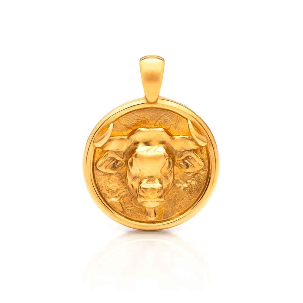 Nebü 16.35g 24Kt Gold Zodiac Taurus Pendant