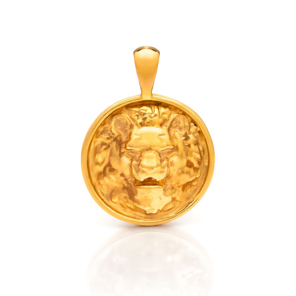 Nebü 19.6g 24Kt Gold Zodiac Leo Pendant