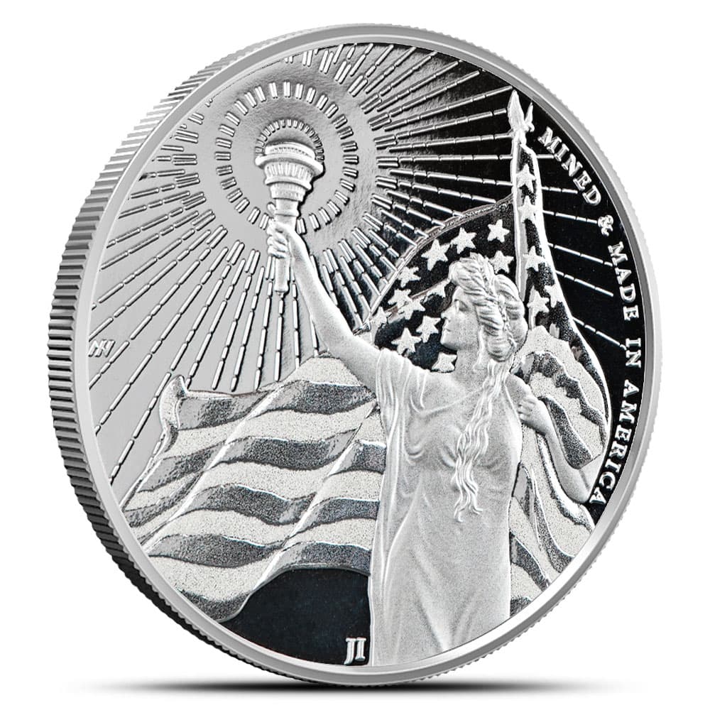 1 oz American Reserve Columbia Goddess Silver Round (New)