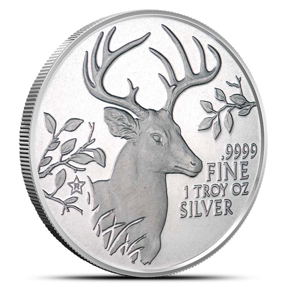 2015 1 oz Texas Mint Whitetail Deer Silver Round (New) - Sep 12, 2024