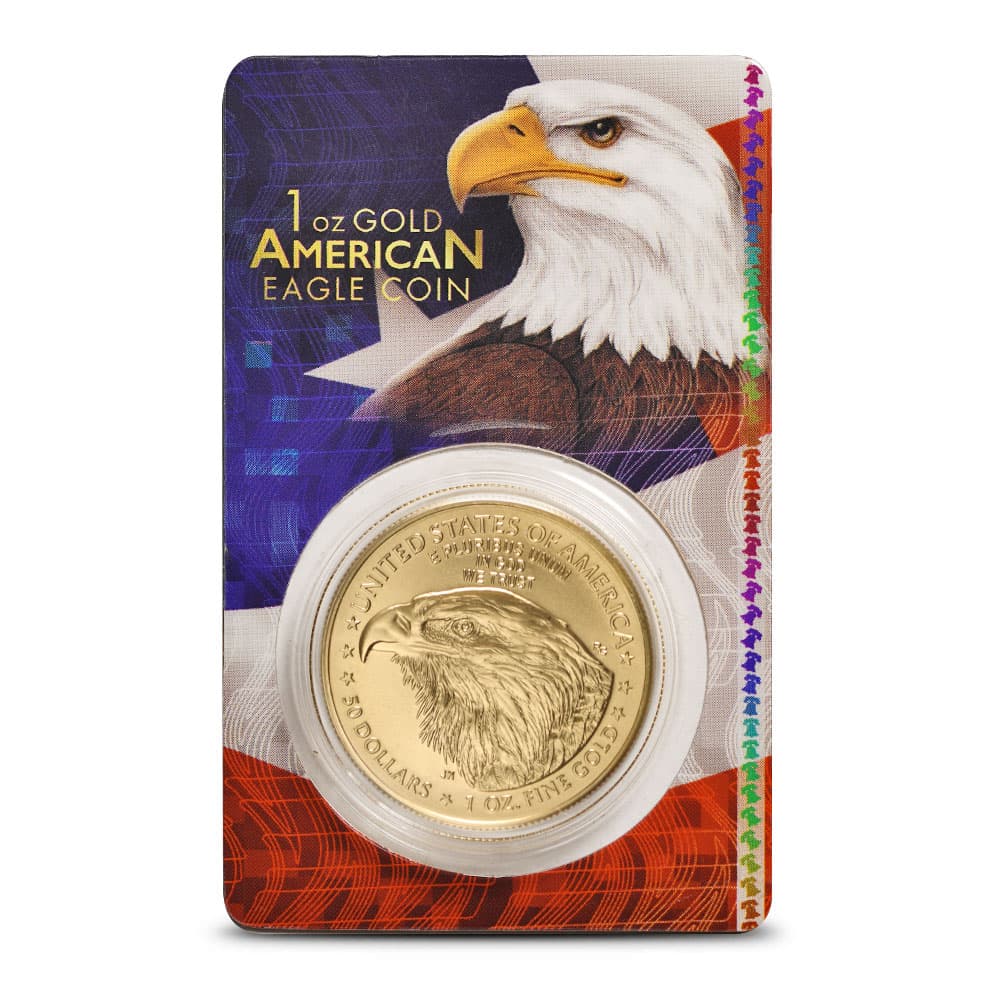 2024 1 oz American Gold Eagle Coin (BU, Eagle Card)