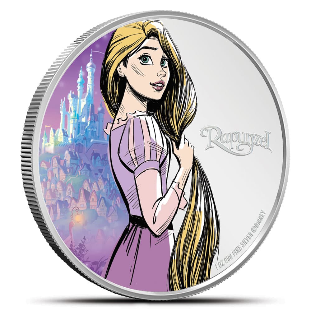 2024 1 oz Proof Colorized Niue Silver Rapunzel Coin (Box + CoA)