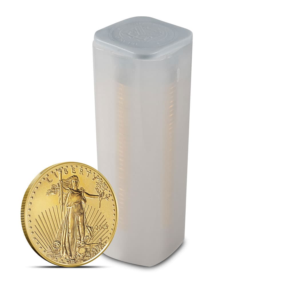 2025 1/4 oz American Gold Eagle Tube (40 Coins, BU) - Jan 14, 2025