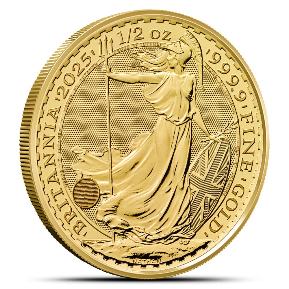 2025 1/2 oz British Gold Britannia Coin (BU)