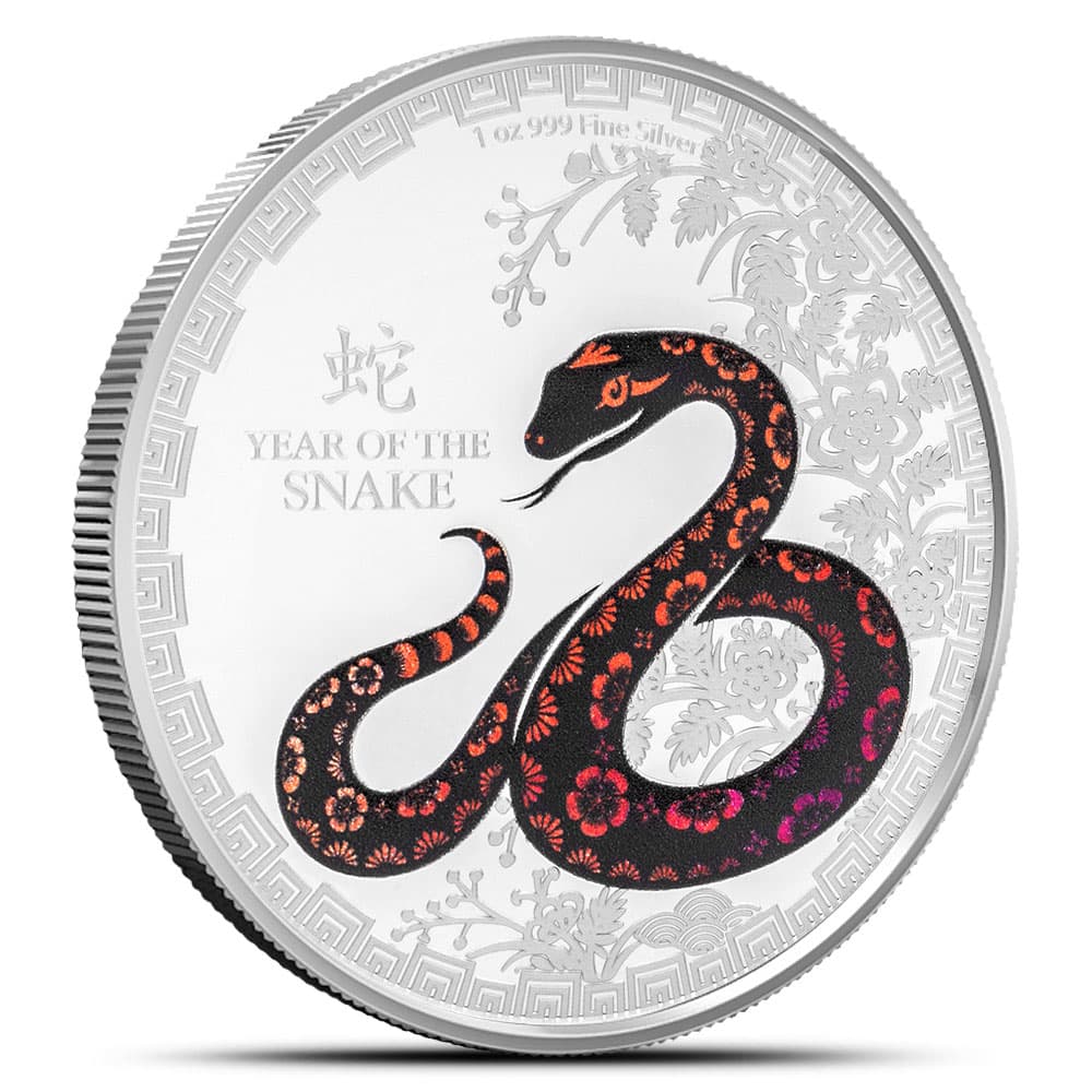 2025 1 oz Proof Colorized Niue Silver Year of the Snake Coin (Box + CoA)