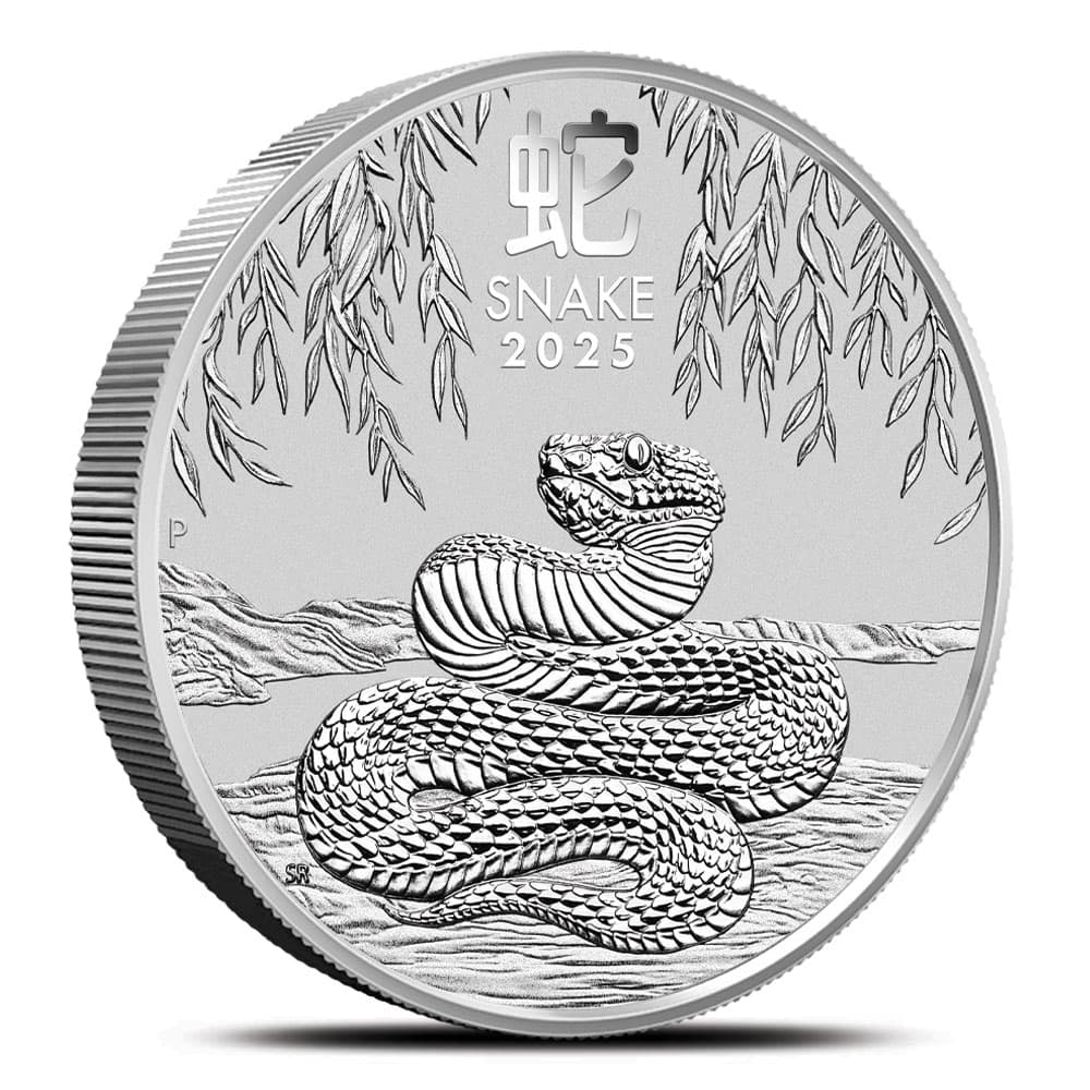 2025 5 oz Australian Silver Lunar Snake Coin (BU)