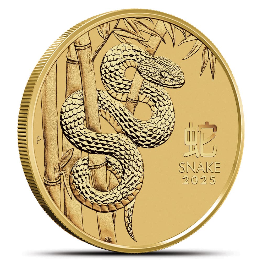 2025 1/10 oz Australian Gold Lunar Snake Coin (BU)