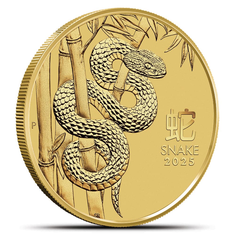 2025 1/4 oz Australian Gold Lunar Snake Coin (BU)