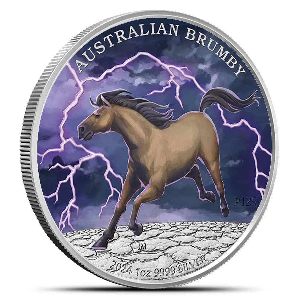 2024 1 oz Colorized Australian Brumby Silver Coin (BU)