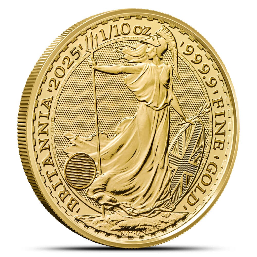 2025 1/10 oz British Gold Britannia Coin (BU)