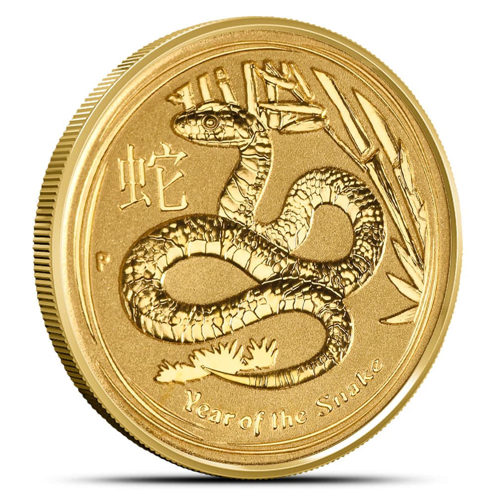 2013 1/10 oz Australian Lunar Snake Gold Coin