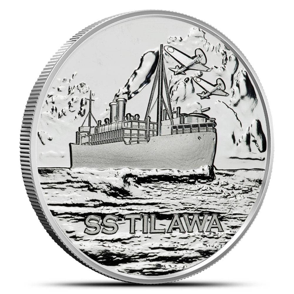 1/4 oz S.S. Tilawa Silver Round (New)