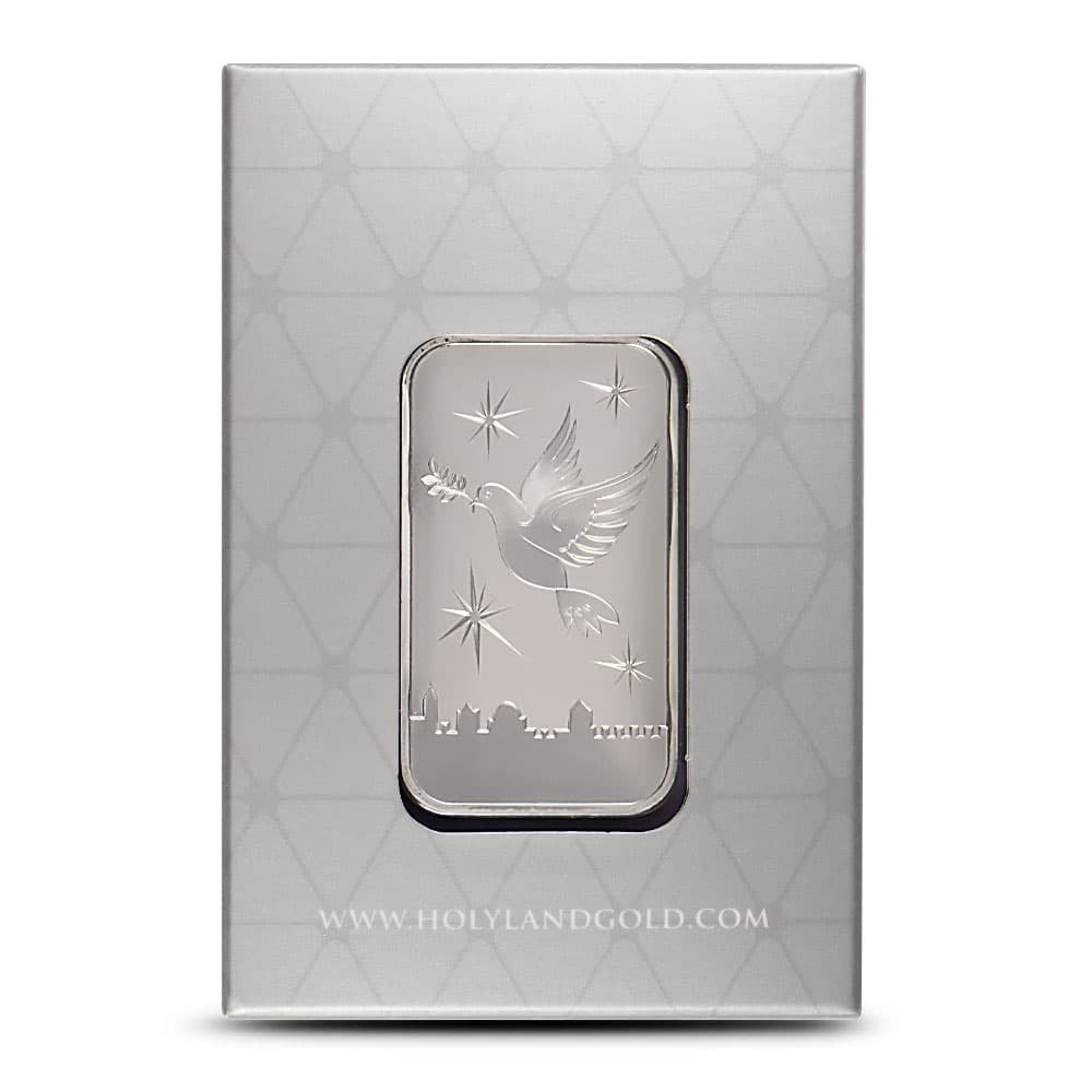 1 oz The Holy Land Silver Dove Of Peace Bar (New w/ Assay)