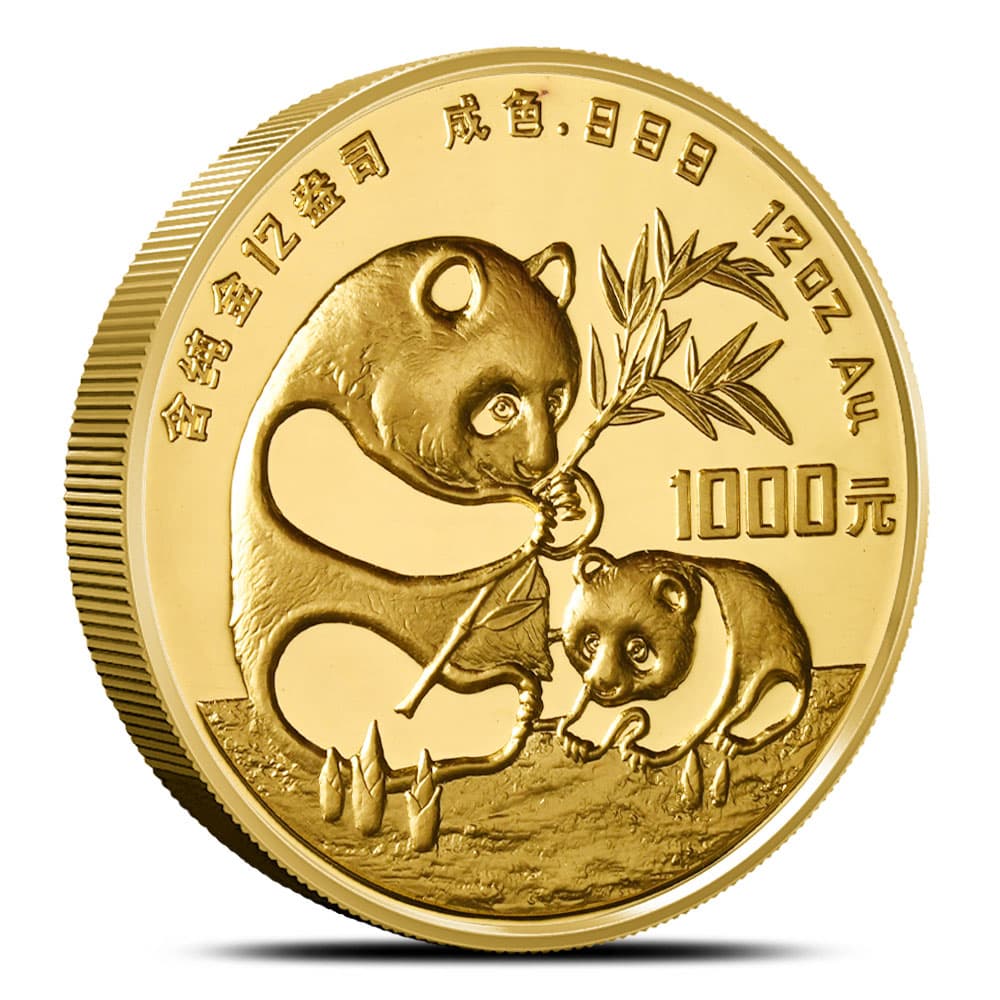 12 oz Chinese Gold Panda Coin (Random Year, Proof or BU)