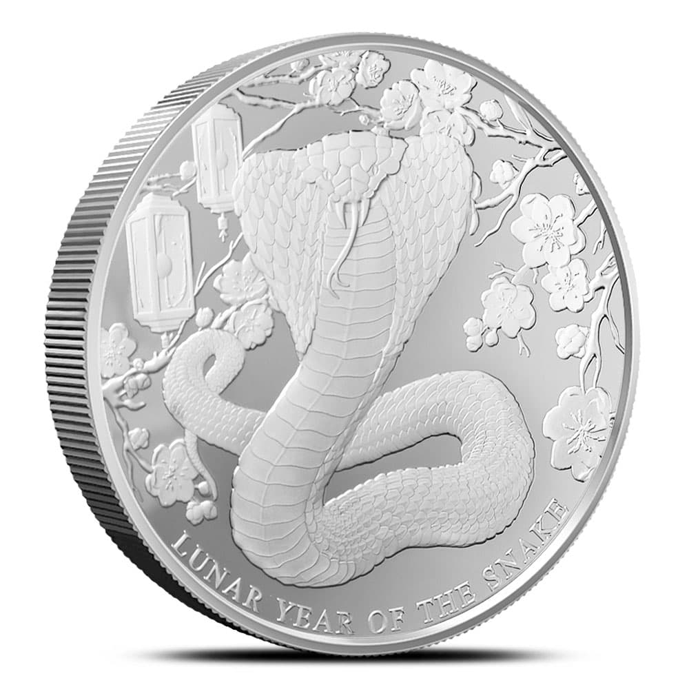 2025 1 Kilo Proof Pitcairn Islands Silver Lunar Year of the Snake Coin (Box + CoA)