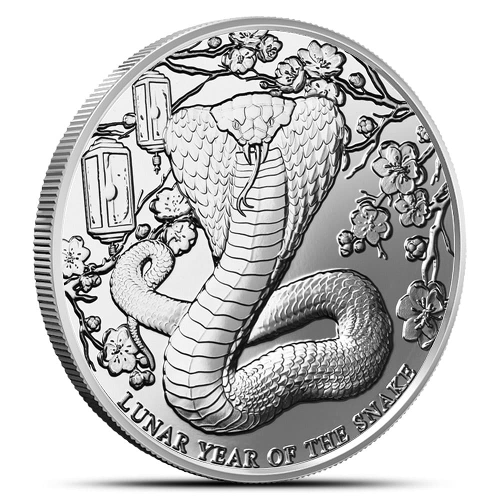 2025 1/2 oz Pitcairn Islands Silver Lunar Year of the Snake Coin (BU)