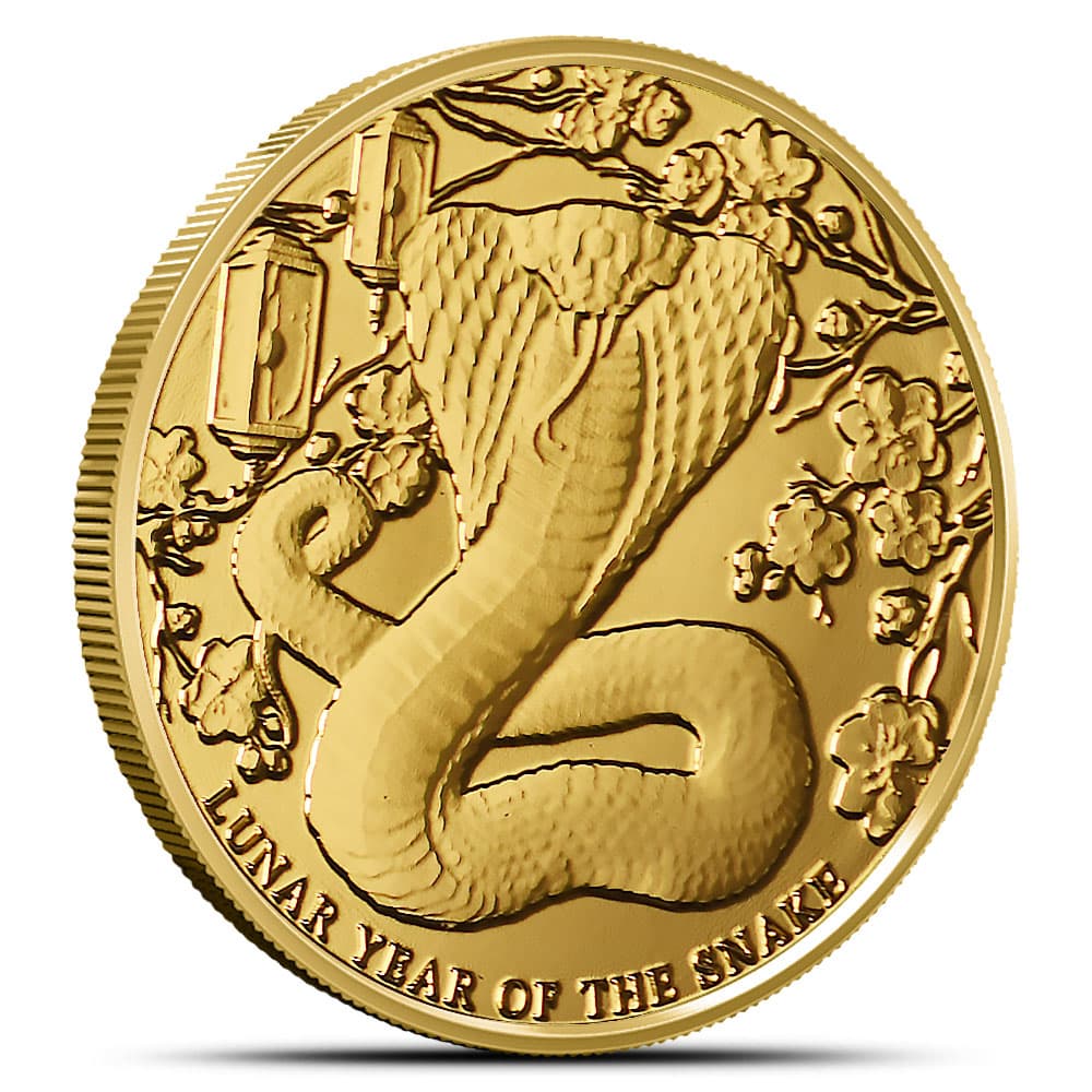 2025 1/2 Gram Pitcairn Islands Gold Lunar Year of the Snake Coin (BU)