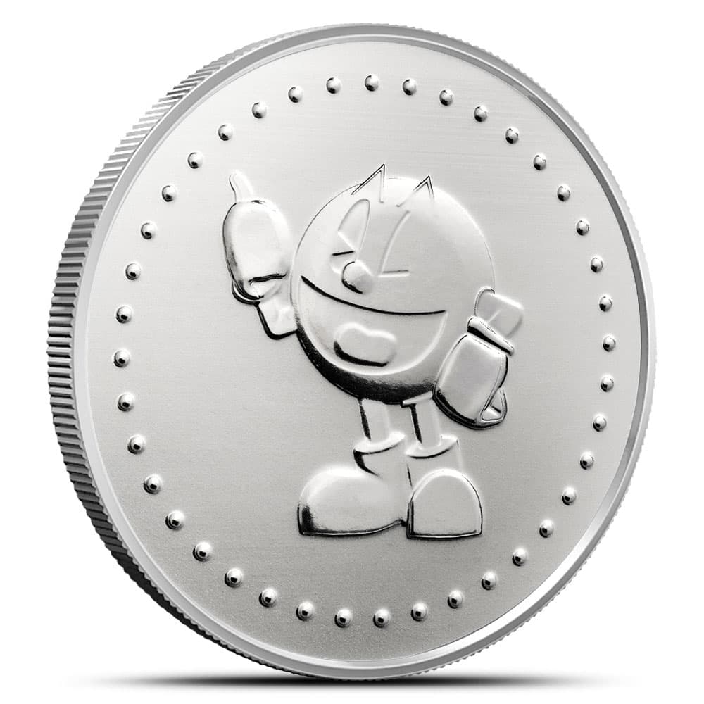 1 oz PAC-MAN Game Token Silver Round (BU)