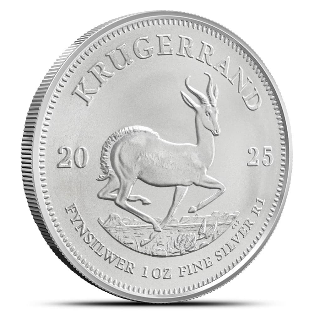 2025 1 oz South African Silver Krugerrand Coin (BU) - Jan 16, 2025