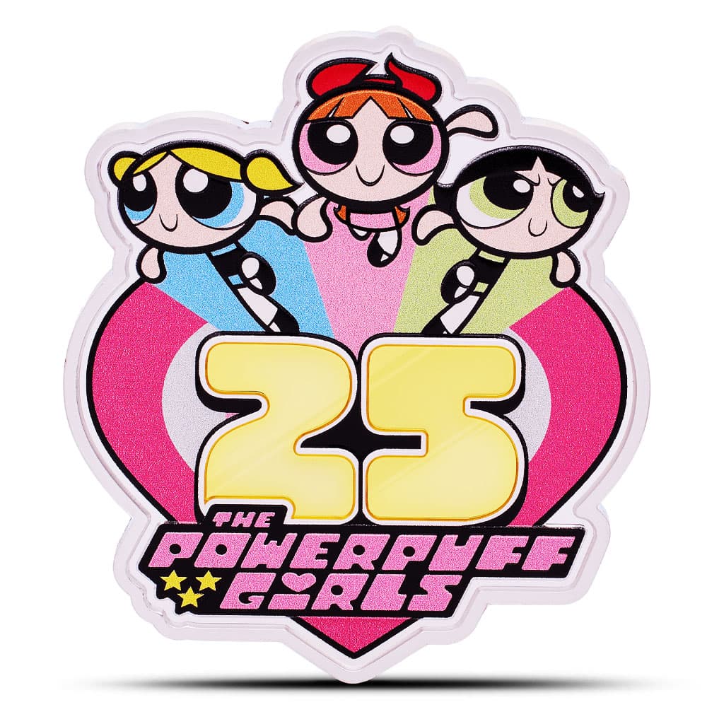 2024 3 oz Proof Colorized Niue Silver PowerPuff Girls 25th Anniversary Coin (Box + CoA)