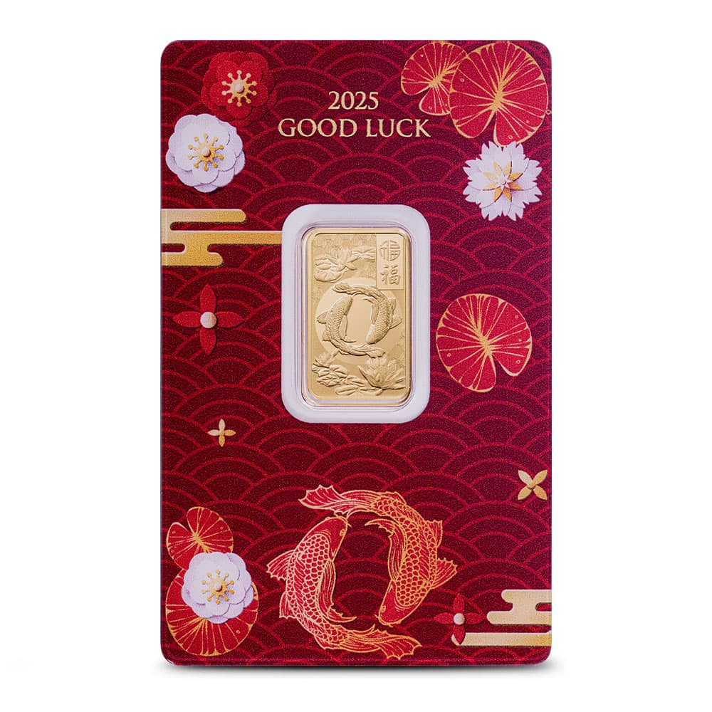 2025 5 Gram PAMP Gold Good Luck in the Lunar New Year Bar (New w/ Assay)