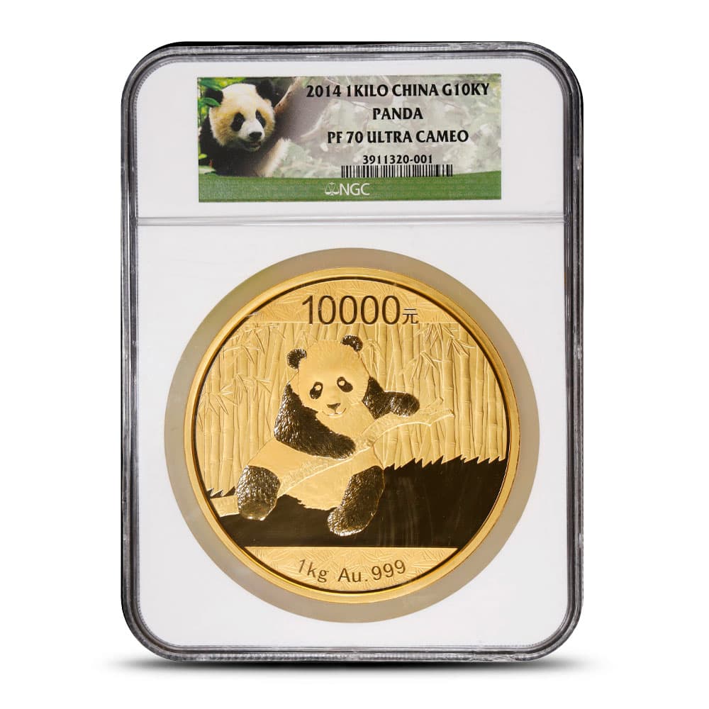 2014 1 Kilo Proof Chinese Gold Panda Coin NGC PF70 UCAM