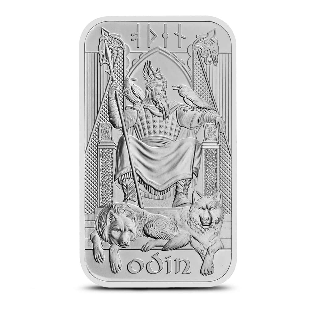 1 oz The Royal Mint Norse Gods Odin Silver Bar (New)