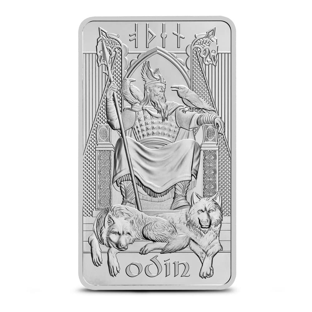 10 oz The Royal Mint Norse Gods Odin Silver Bar (New) - Jan 24, 2025