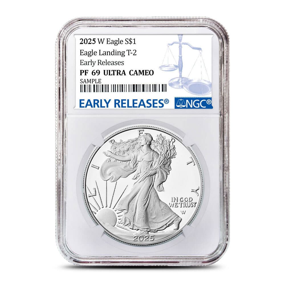 2025-W 1 oz Proof American Silver Eagle Coin NGC PF69 UCAM ER