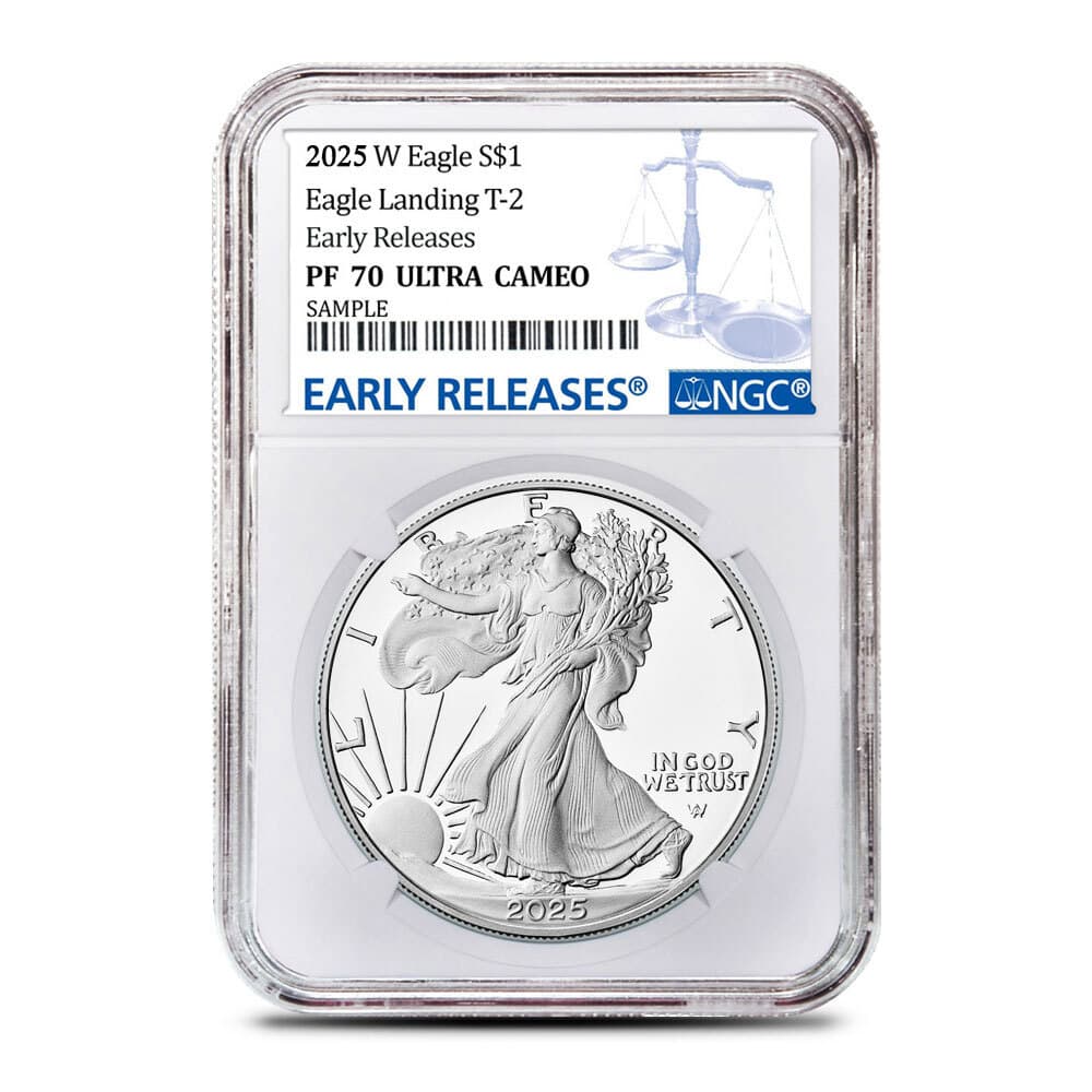 2025-W 1 oz Proof American Silver Eagle Coin NGC PF70 UCAM ER