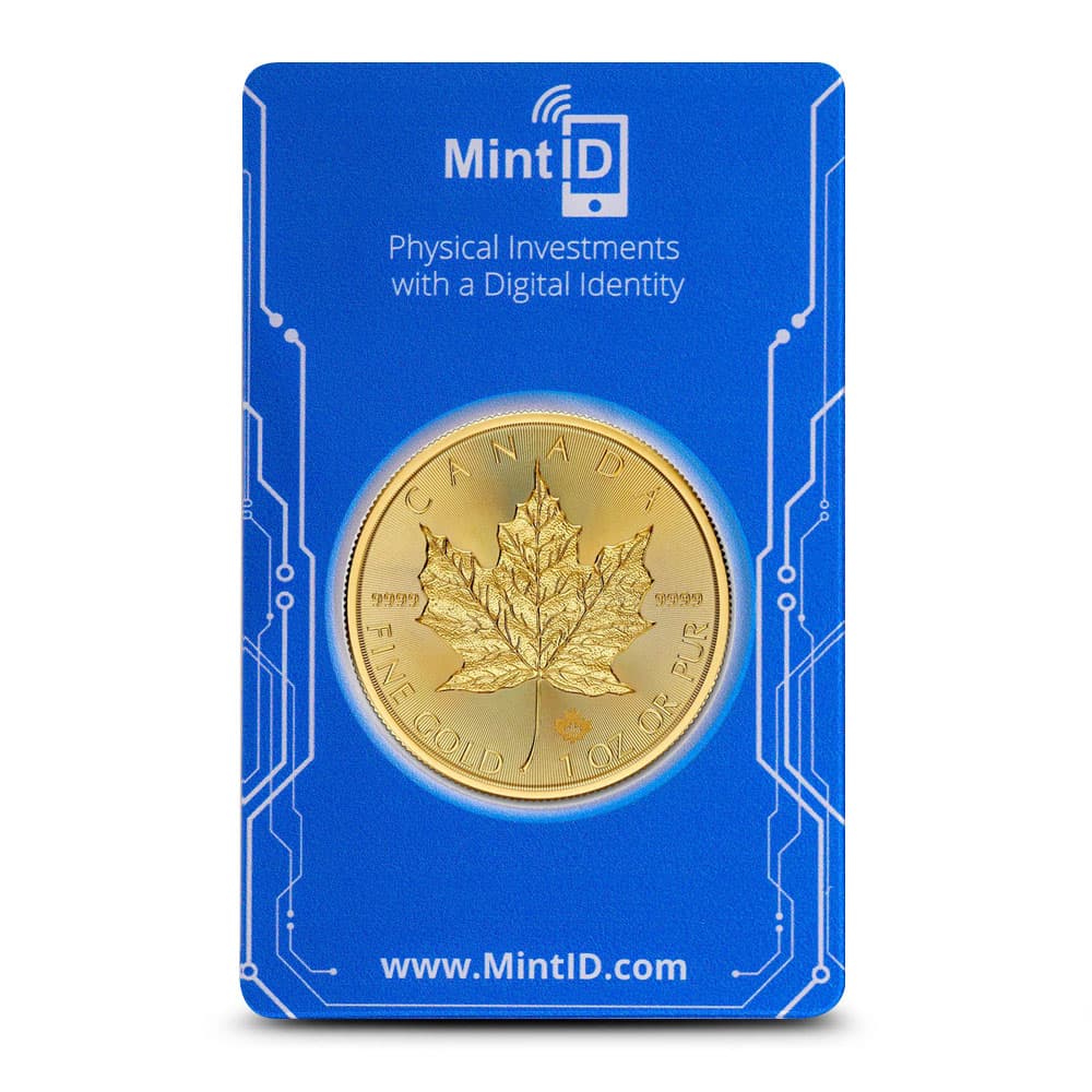 2025 1 oz Canadian Gold Maple Leaf Coin (MintID, AES-128 Encrypted)