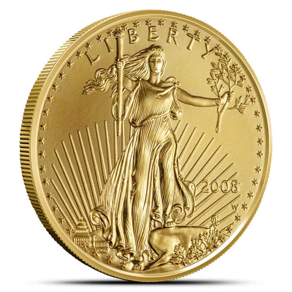 1/2 oz American Gold Eagle Coin (Random Year)