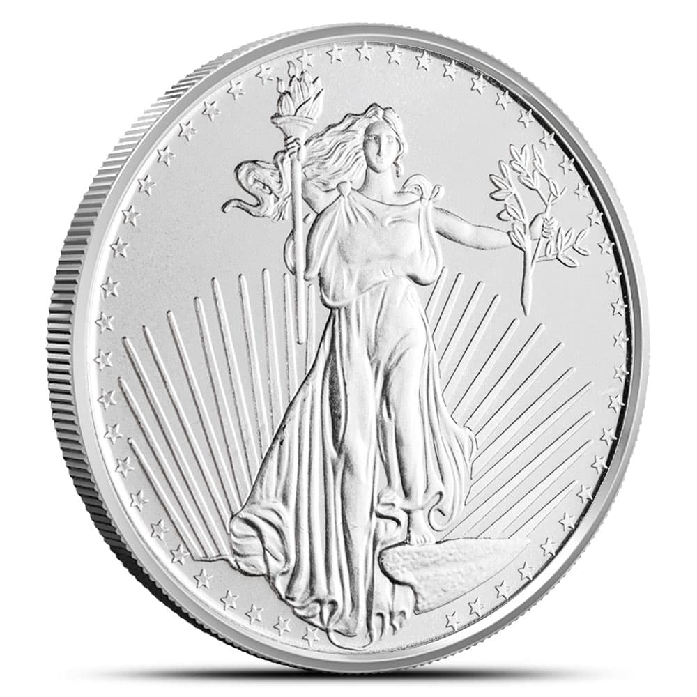 1 oz SilverTowne Saint-Gauden Silver Round (New)