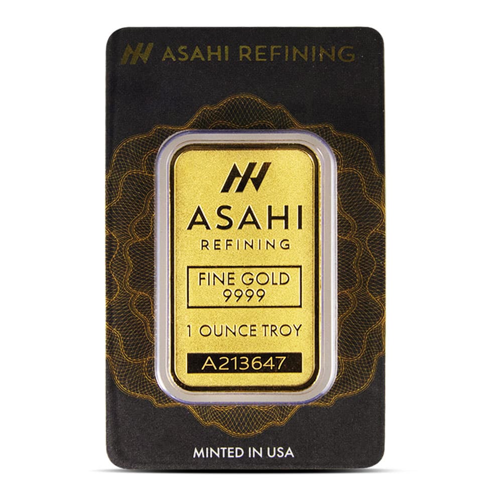 1 oz Asahi Gold Bar (New w/ Assay)